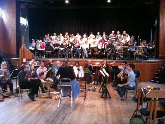 In rehearsal at Haddo House