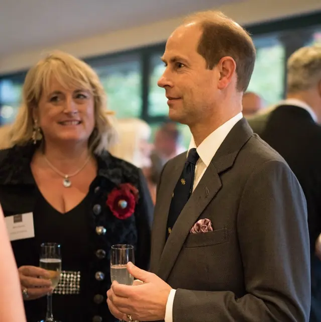 With HRH Prince Edward, 2016